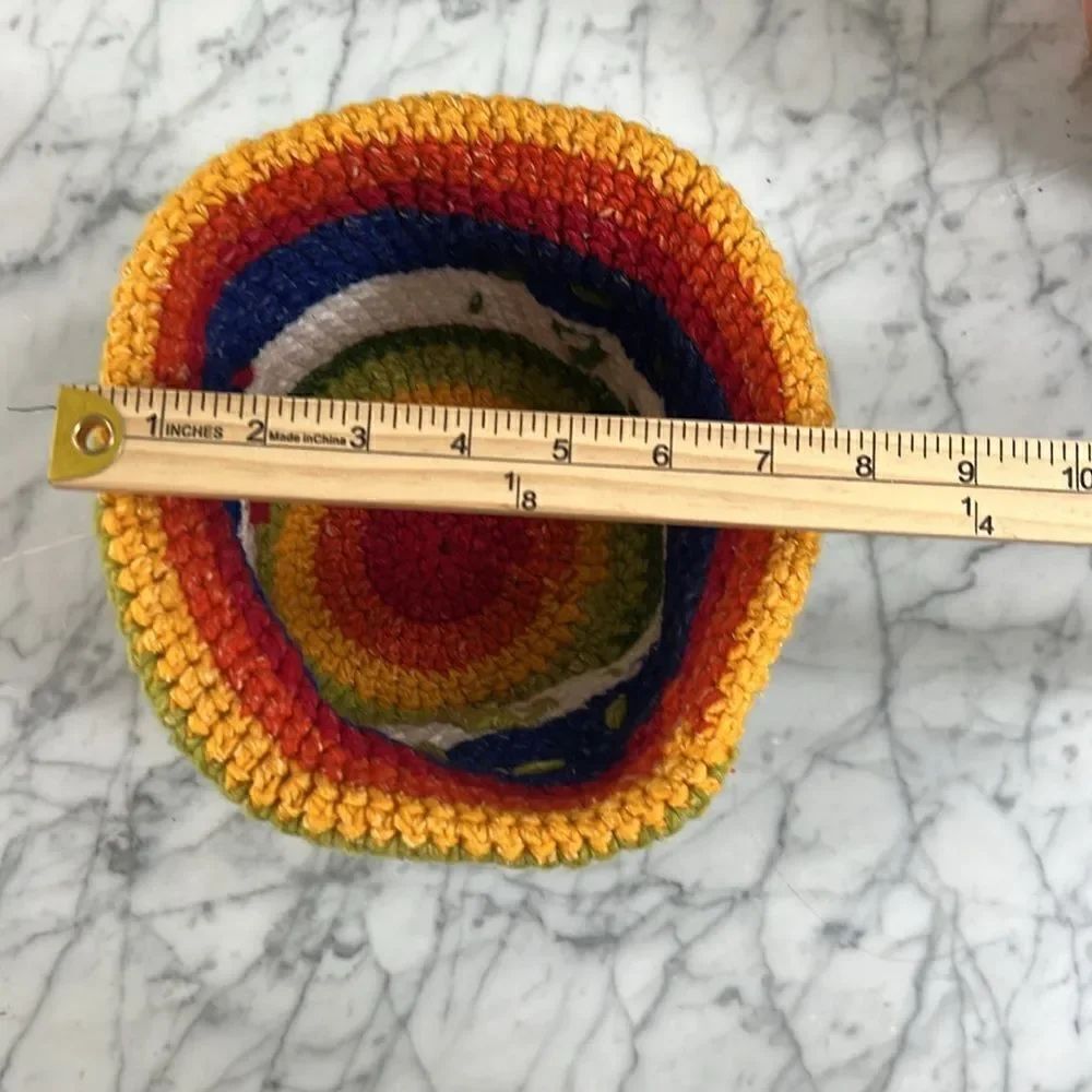 Handmade Rasta Floral Colorful Beanie OS - Picture 7 of 7